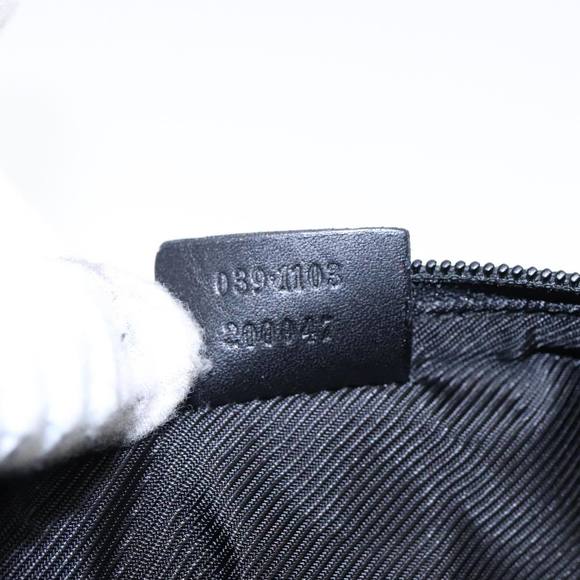 GUCCI GG Canvas Accessory Pouch Black Silver 039 1103 Auth 92636 - Picture 12 of 16